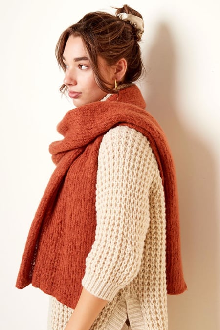 Echarpe tricot uni