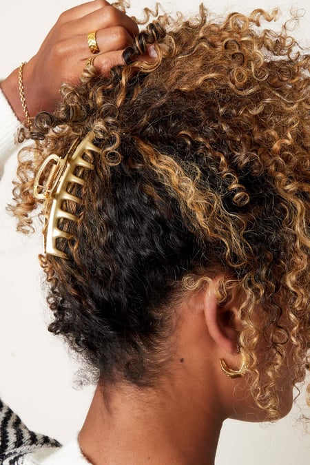 Pince à cheveux basique Argenté Métal
