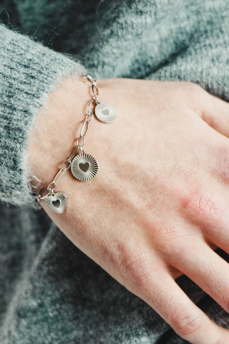 Bracelet Locked in Love Color dorado Acero inoxidable