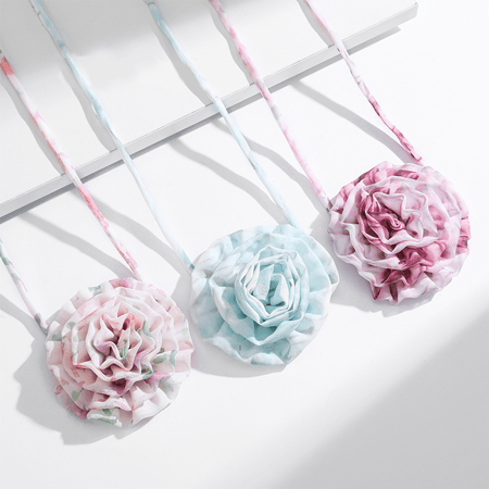 1 Piece Gorgeous Series Designable Flower Shape Organza Lightweight Women's Chokers 2