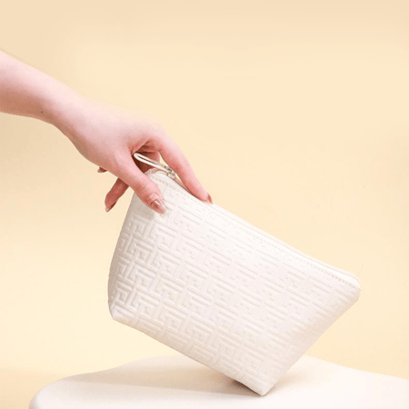 1 Piece Simple Series Casual Plaid Durable Cosmetic Organizer with Zipper Women's Bags