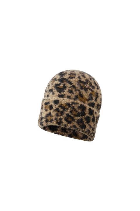 Cappelli con stampa leopardata, casual, in poliestere, accessori quotidiani 2