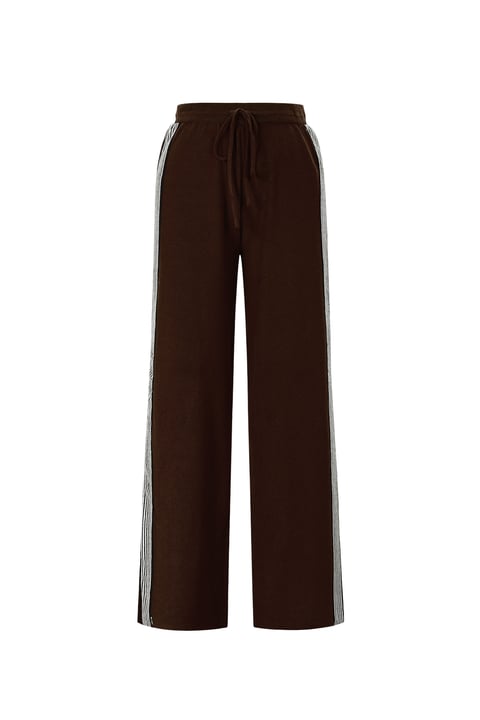 Knitted trousers with stripes 2