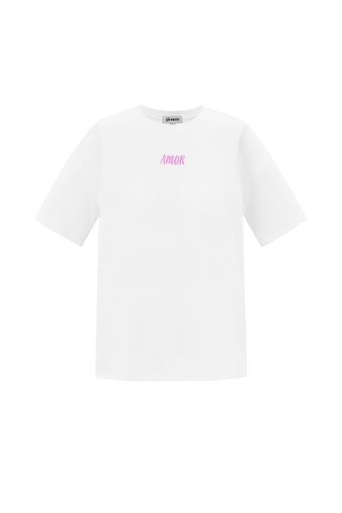 Coton Tricoté T-shirt Femme Casual Lettres 2