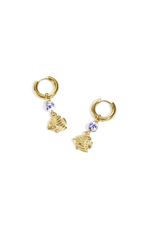 Stainless Steel Dangle Earrings fish Casual Daily Simple Series Women's jewelry 2