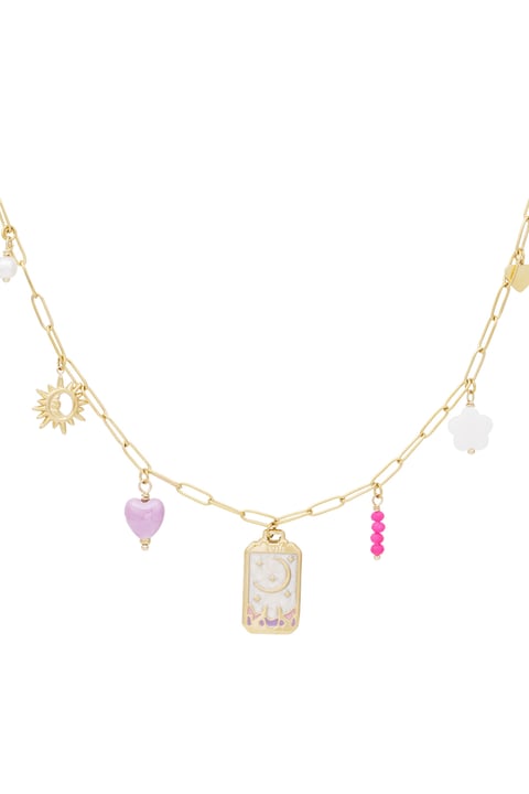 tiny moon charm necklace 2