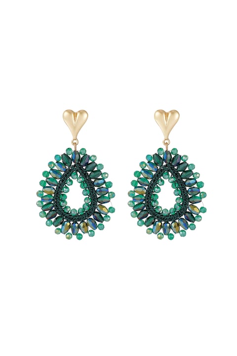 Beaded Love earrings 2