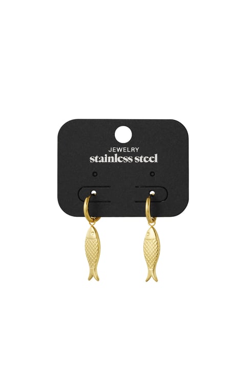 Ohrringe mit Fisch-Anhänger 