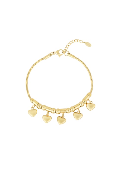 Love Love Love Armband - goldfarben 2