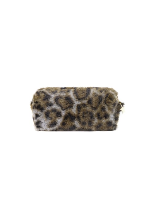 Bolsa de maquillaje con estampado de leopardo 2