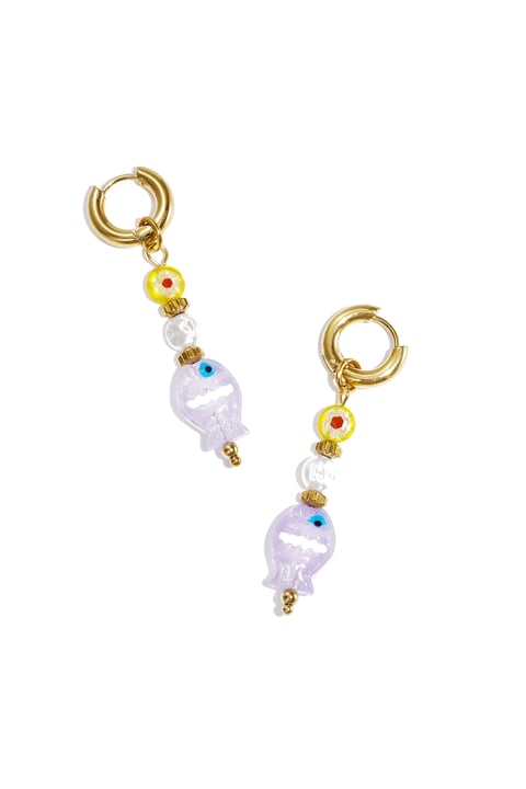 Stainless Steel Dangle Earrings fish Casual Daily Romantic Series Women's jewelry 2