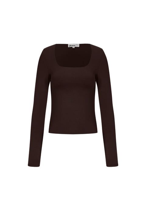 Knitted Nylon Women's Long Sleeve Top Basic Solid Color 2