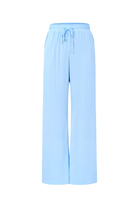 Pantalon Droit Femme en Polyester Tissé Casual Couleur Unie Printemps/Été 2