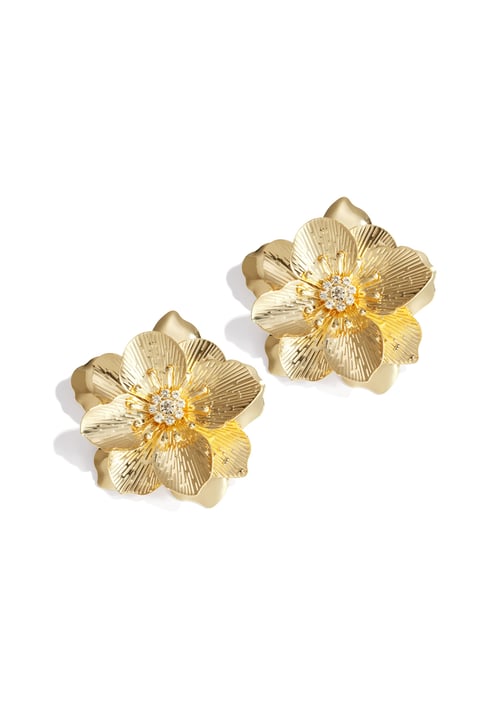 Big luxe flower earrings 2