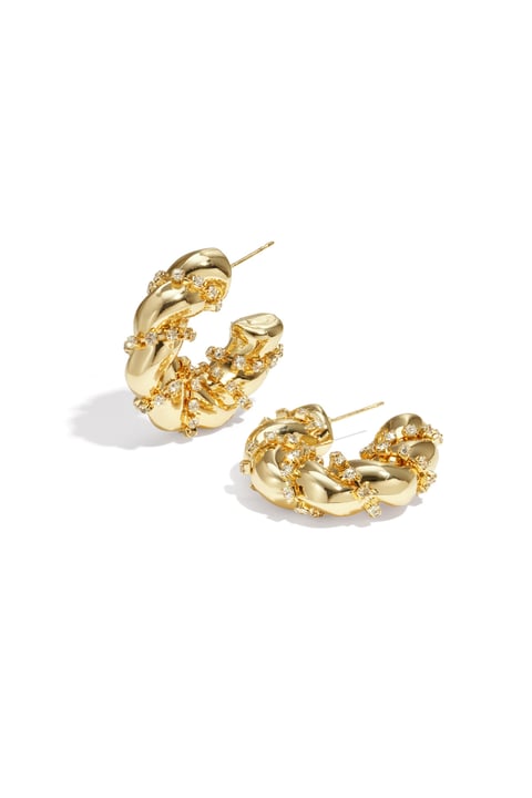 Boucles d&#39;oreilles créoles en fer, élégantes, luxueuses, de Noël, pour femmes 2
