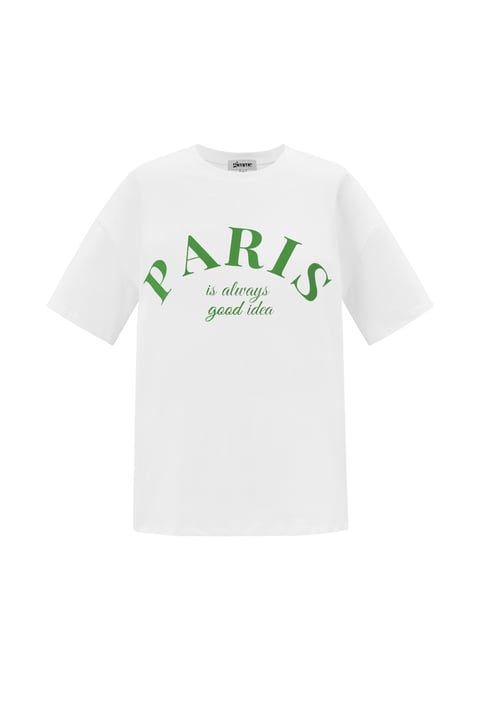 Cotton Women's T-shirt Casual Letters 2