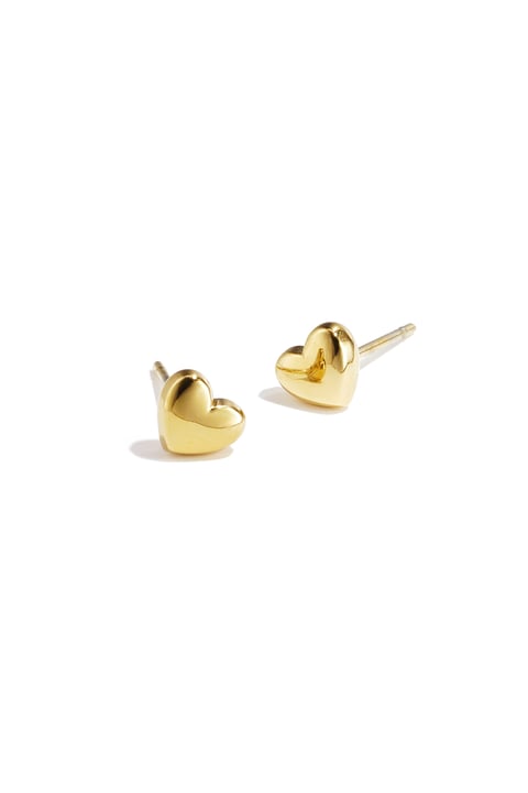 Boucles d'oreilles Bold Heart en acier inoxydable 2