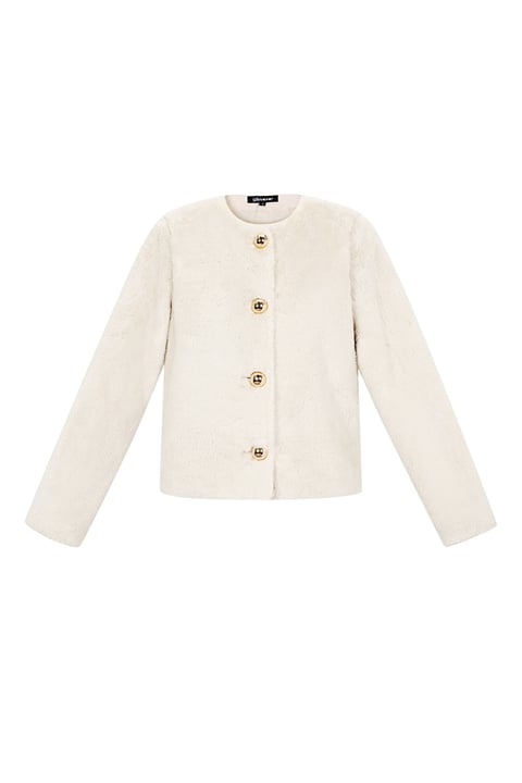 Woven Polyester Fiber Women's Jacket Elegant Solid Color Fall/Winter 2