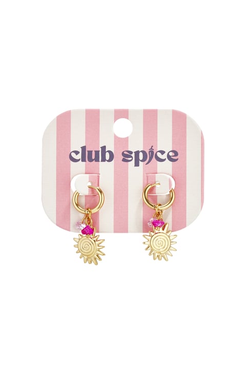 Ohrhänger aus Edelstahl, Modell „Sun Casual Daily Simple“, Damenschmuck