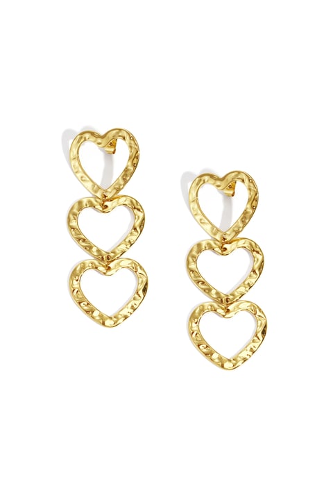 Boucles d'oreilles pendantes en acier inoxydable, style cœur, décontractées, simples et quotidiennes, bijoux pour femmes 2