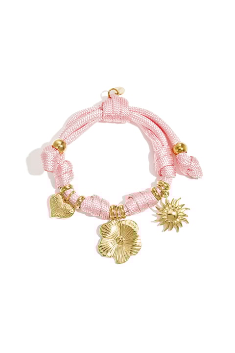 Seil-Charm-Armbänder, Blumenmotiv, Urlaub, Treffen/Party, Romantische Serie, Damenschmuck 2