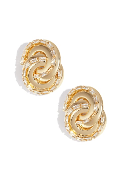 Boucles d&#39;oreilles à tige en fer de forme irrégulière, élégantes, luxueuses, de Noël, pour femmes 2