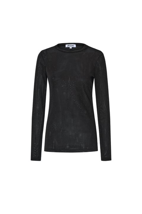 Woven Polyester Long Sleeve Top Sheer Sexy 2