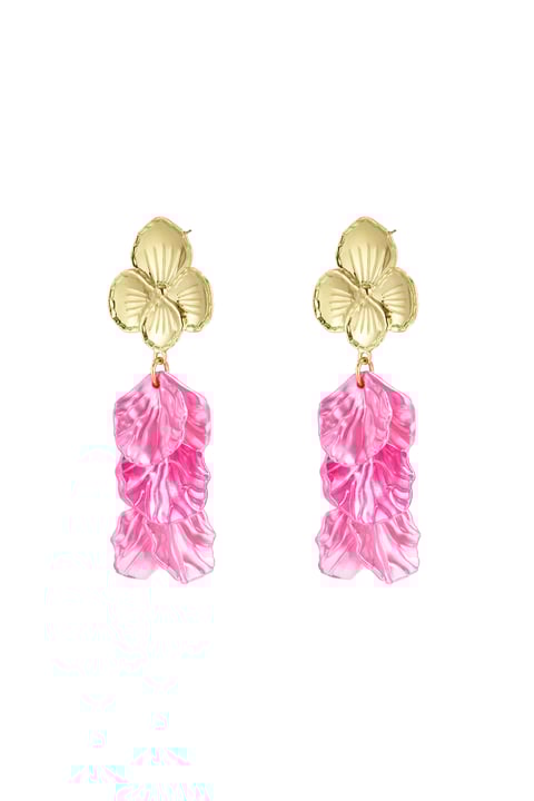 Boucles d'oreilles en forme de fleur avec nacre 2