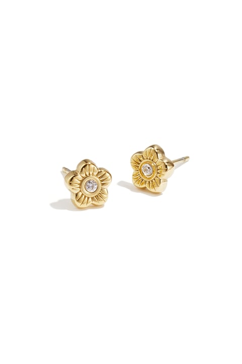 clous d'oreilles fleur 2