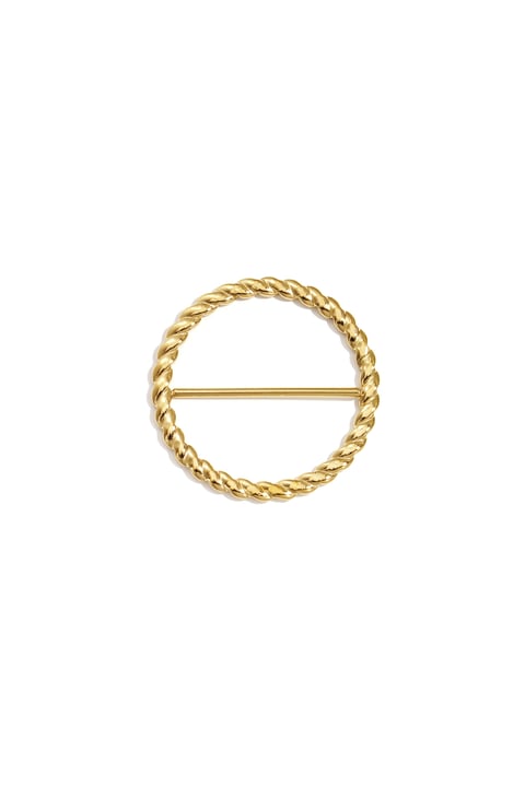 Scarf clip with twisted detail 2