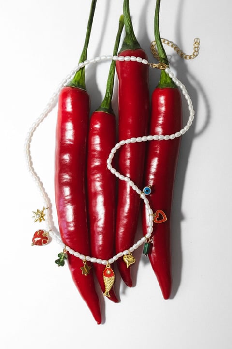 Roestvrijstalen kralenkettingen met vis, casual, vakantie/strand, romantische serie, damessieraden