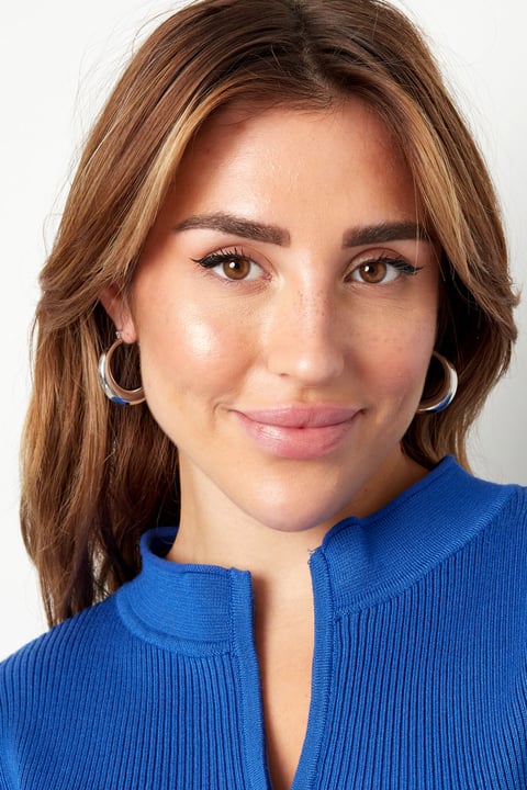 Boucles d'oreilles mignonnes rondes - dorées