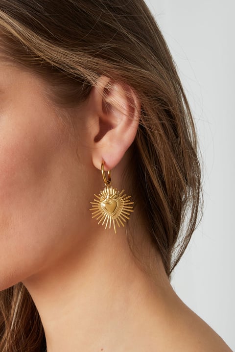 pendientes milagros corazón