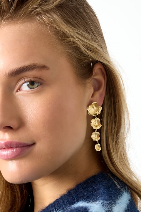 Pendientes colgantes de flores, estilo casual, para uso diario, reuniones o fiestas, serie sencilla, joyería para mujer.