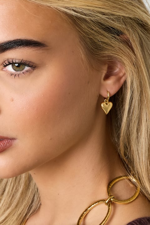 Boucles d'oreilles pendantes en forme de cœur, série simple et décontractée pour le quotidien, bijoux pour femmes