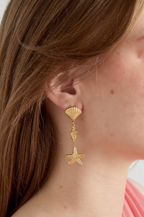 Triple shell Earrings