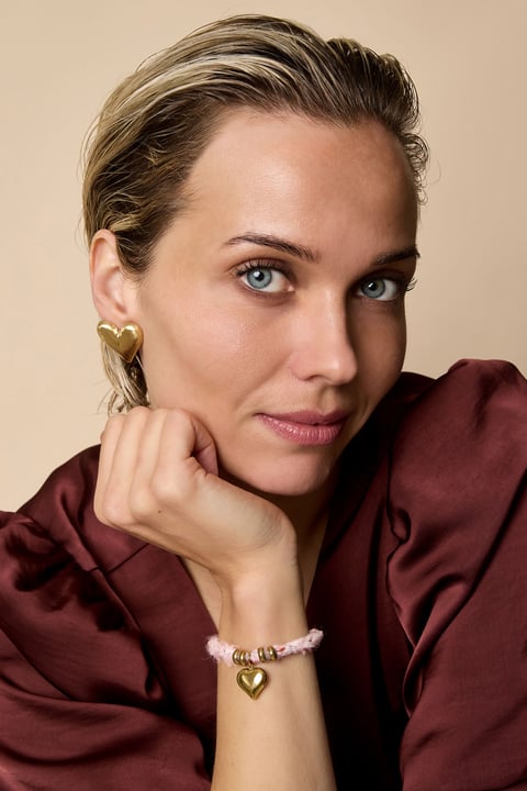 Boucles d'oreilles à tige en forme de cœur, série simple et décontractée, bijoux pour femmes