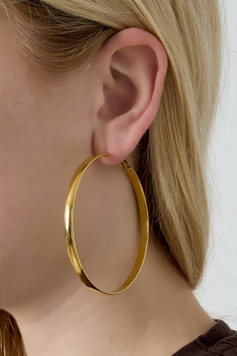 Basic Hoop earrings think L