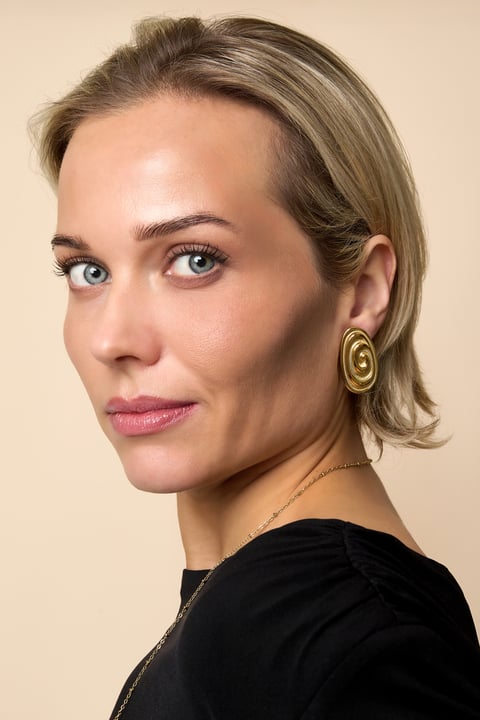 Oorbellen van roestvrij staal, onregelmatige vorm, casual, dagelijks, eenvoudig, serie, damessieraden