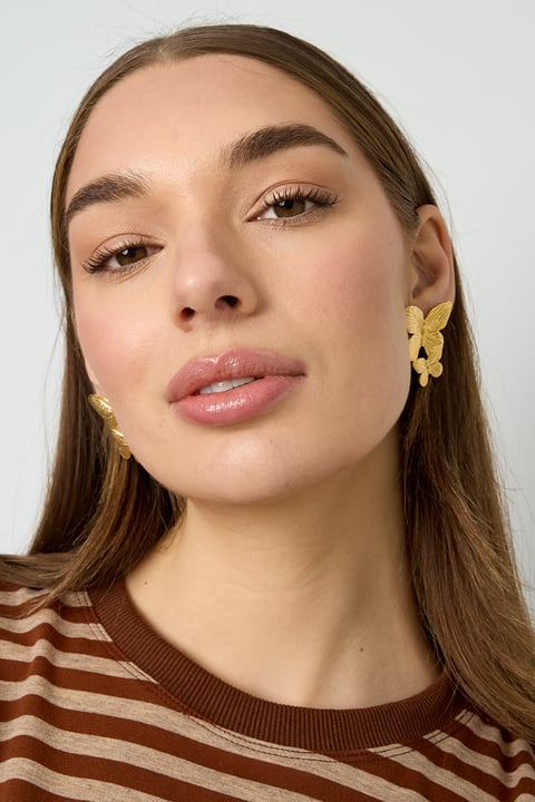 Stainless Steel Drop Earrings butterfly Casual Daily Simple Series Women's jewelry