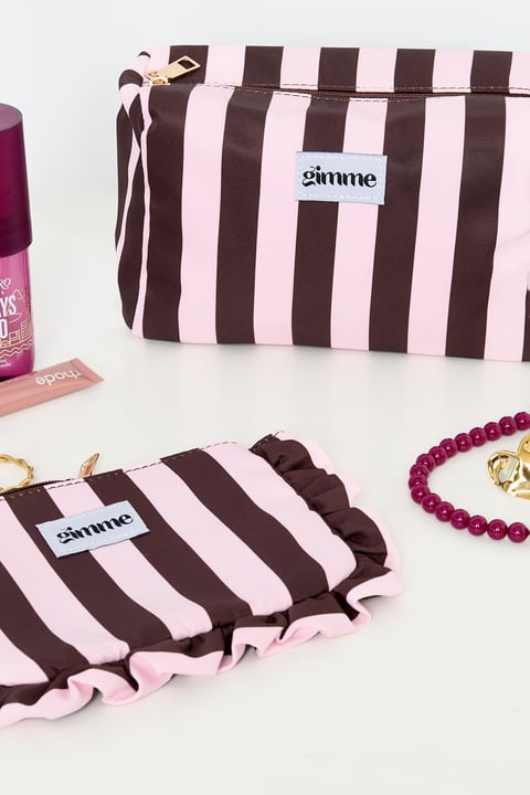 Bolsas de maquillaje con tiras de poliéster informales para accesorios diarios