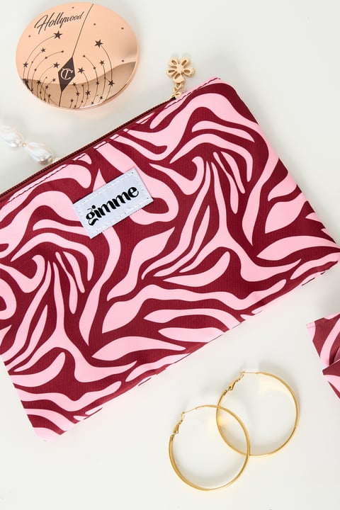 Trousses de maquillage de couleurs mélangées, accessoires quotidiens décontractés en polyester