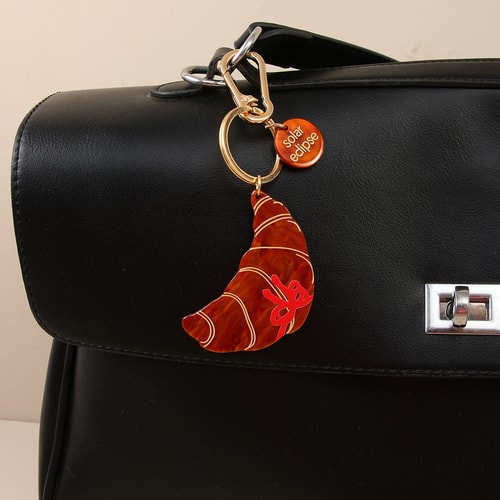 1 Piece  Retro Croissant  Acrylic Women's Bag Charms