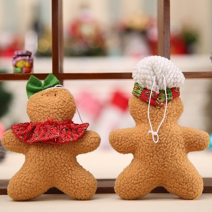 1 Piece Christmas Tree Gingerbread Man Figurine h5Picture3