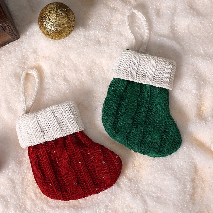 1 Stück süßer dekorativer Weihnachtsbaumstrumpf Bild2