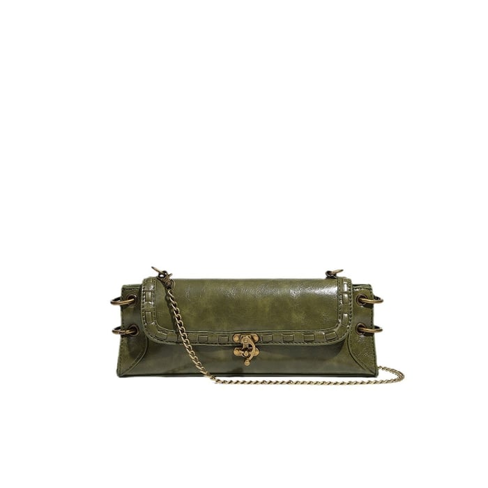 1 Piece Simple Series Retro Solid Color PU Women's Shoulder Bags Picture5