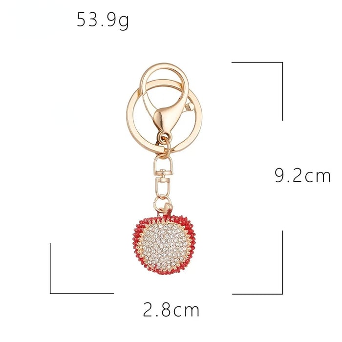 1 porte-clés en alliage de litchi Image2