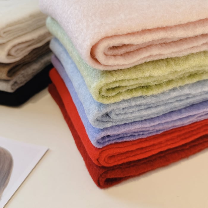 1 Piece Simple Solid Color Rayon Winter Scarf Picture4