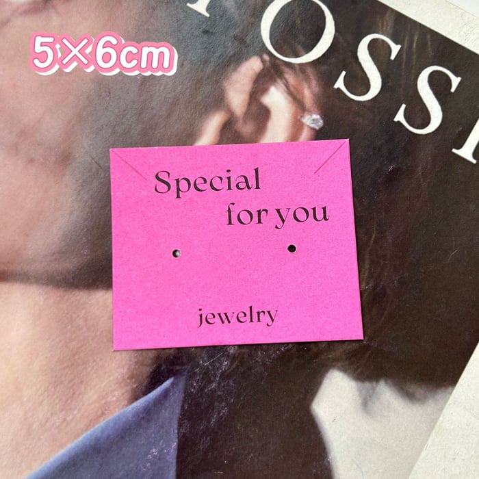 Jewelry Packaging Cards Customized Logo Available