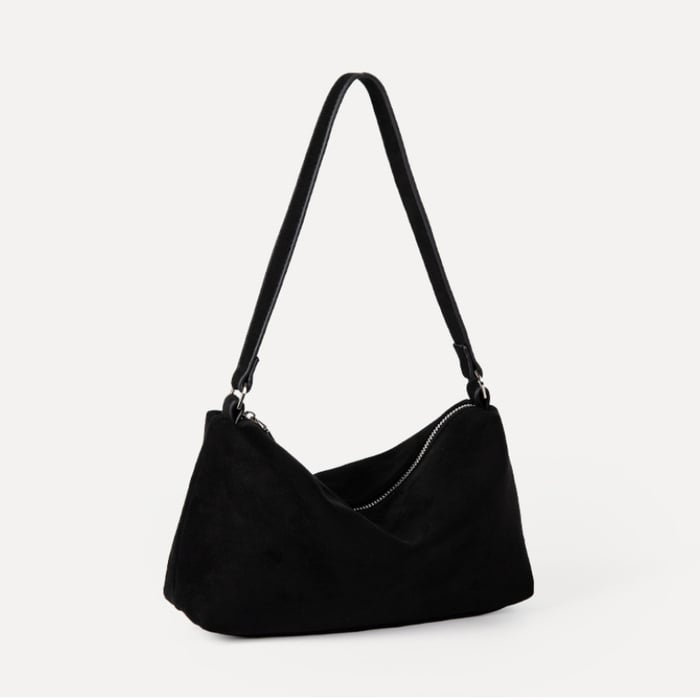 1 Piece Simple  Casual Solid Color Imitation Suede Women's Shoulder Bags